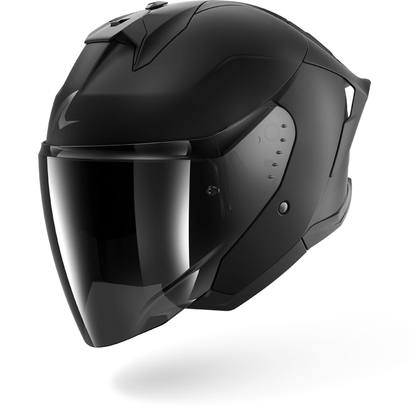 CASCO SHARK SKWAL JET CUP DARK SHADOW Mat Black Mat