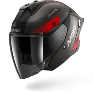 CASCO SHARK SKWAL JET CUP MOTOGP Mat Black Anthracite Red
