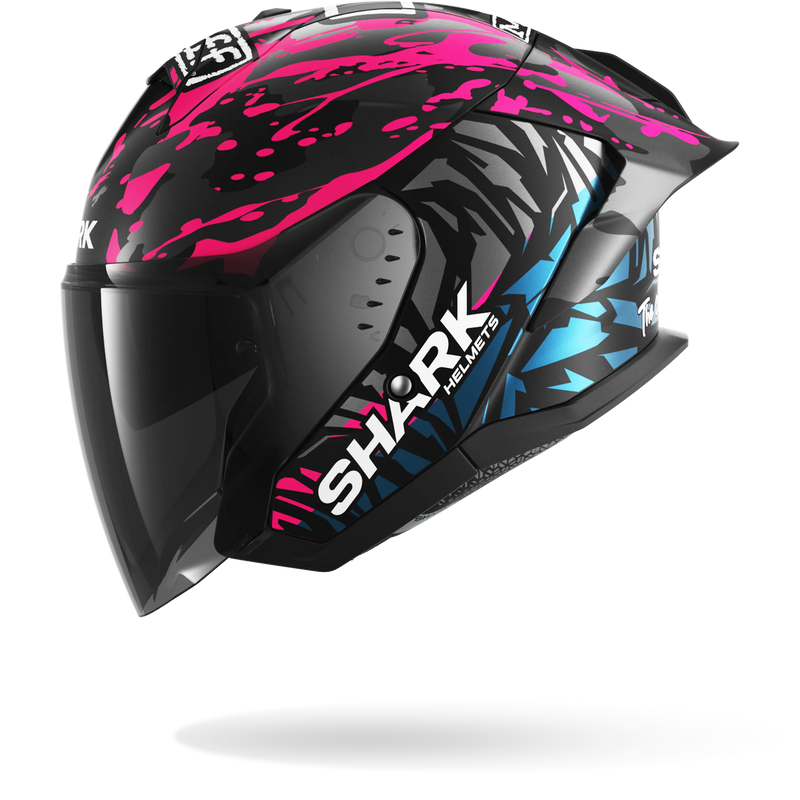 CASCO SHARK SKWAL JET CUP REPLICA REDDING Mat Black Violet Blue