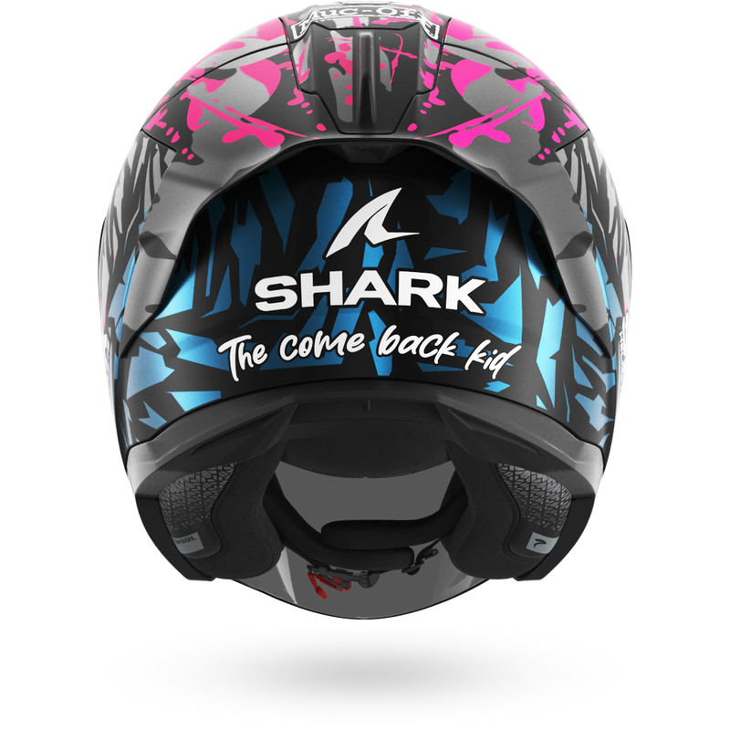CASCO SHARK SKWAL JET CUP REPLICA REDDING Mat Black Violet Blue