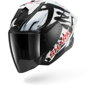 CASCO SHARK SKWAL JET CUP REPLICA ZARCO SUZUKA Black White Black