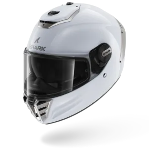 CASCO SHARK SPARTAN RS Blank White Silver Glossy