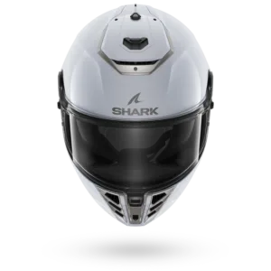 CASCO SHARK SPARTAN RS Blank White Silver Glossy
