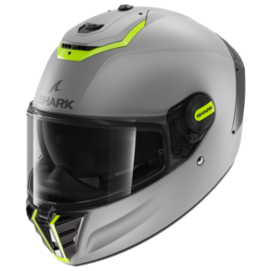 CASCO SHARK SPARTAN RS Blank Matte SP Silver Yellow Silver
