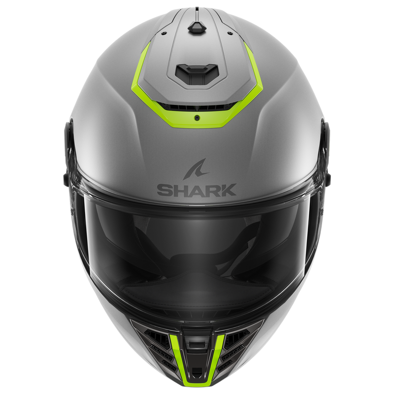 CASCO SHARK SPARTAN RS Blank Matte SP Silver Yellow Silver