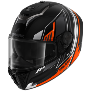CASCO SHARK SPARTAN RS Byrhon Black Orange Chrome