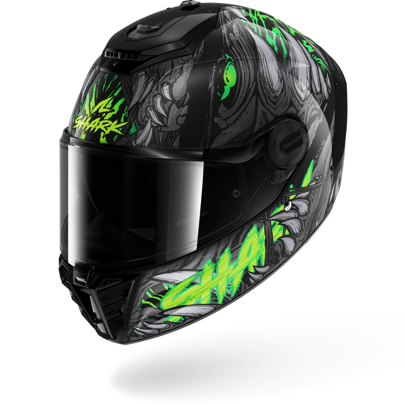 CASCO SHARK SPARTAN RS Shaytan Black Green Anthracite