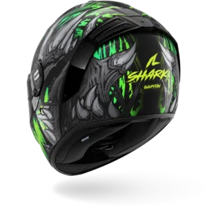 CASCO SHARK SPARTAN RS Shaytan Black Green Anthracite