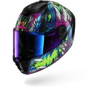 CASCO SHARK SPARTAN RS Shaytan Black Green Violet