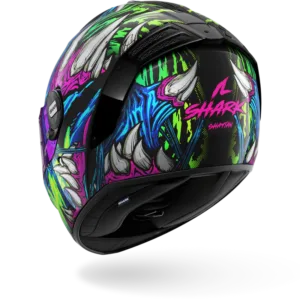 CASCO SHARK SPARTAN RS Shaytan Black Green Violet
