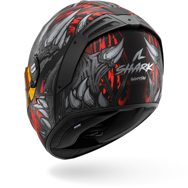 CASCO SHARK SPARTAN RS Shaytan Matte Black Red Anthracite