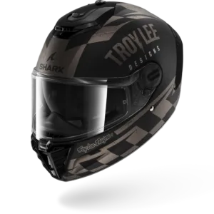 CASCO SHARK SPARTAN RS FIBRE Raceshop Matte Black Anthracite Silver