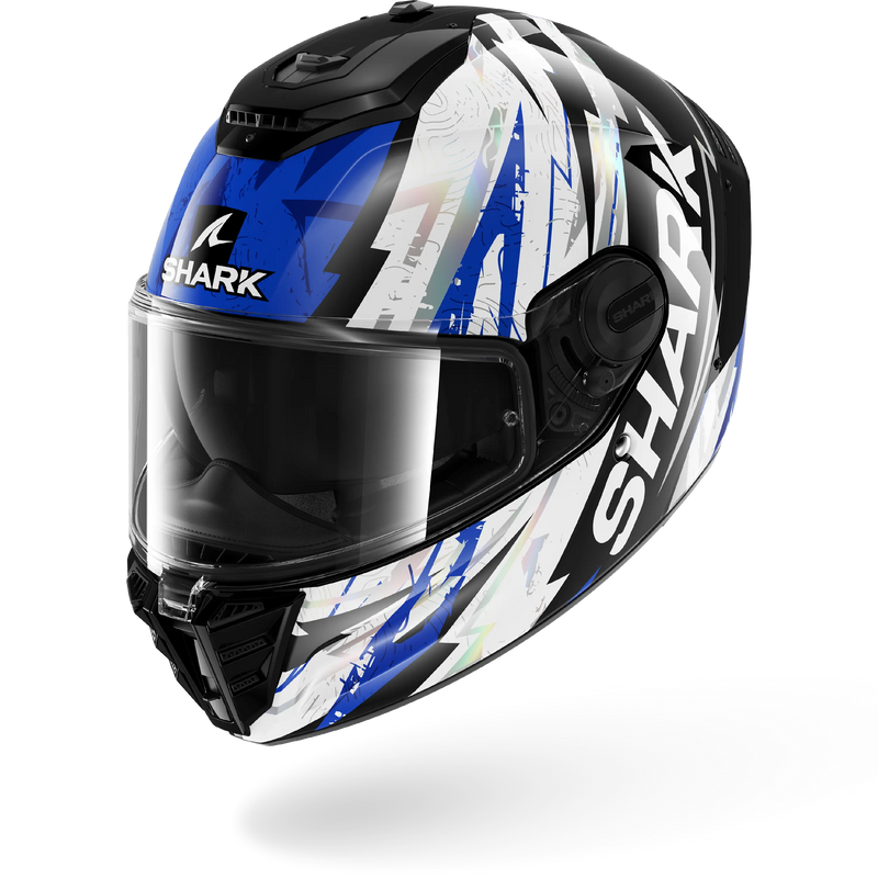 CASCO SHARK SPARTAN RS Hibolt Black Blue Chrome