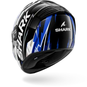CASCO SHARK SPARTAN RS Hibolt Black Blue Chrome