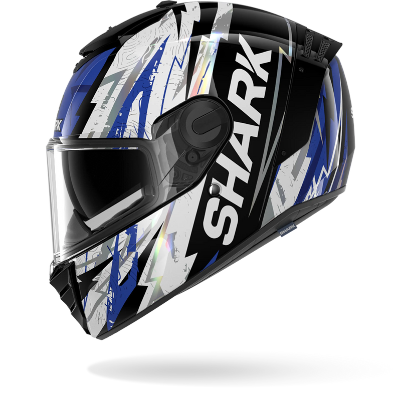 CASCO SHARK SPARTAN RS Hibolt Black Blue Chrome