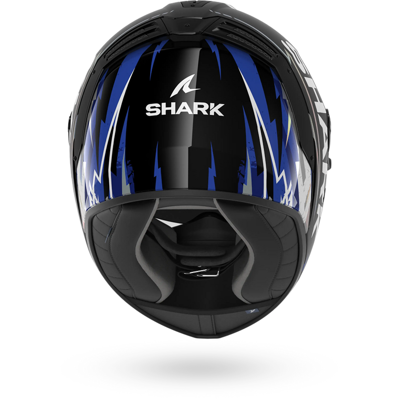 CASCO SHARK SPARTAN RS Hibolt Black Blue Chrome
