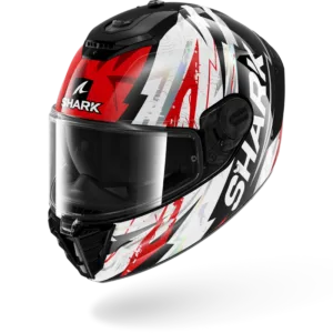 CASCO SHARK SPARTAN RS Hibolt Black Red Chrome