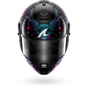 CASCO SHARK SPARTAN RS FIBRE SPARTAN RS REPTAIA Black Blue Glitter