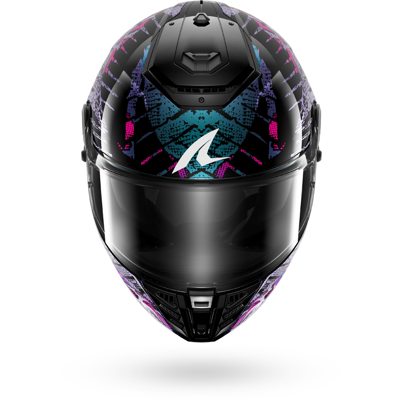 CASCO SHARK SPARTAN RS FIBRE SPARTAN RS REPTAIA Black Blue Glitter