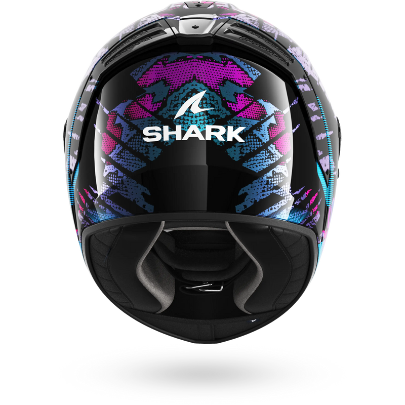 CASCO SHARK SPARTAN RS FIBRE SPARTAN RS REPTAIA Black Blue Glitter