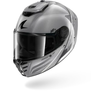 CASCO SHARK SPARTAN RS FIBRE SPARTAN RS SPEED-TECH Silver White Black