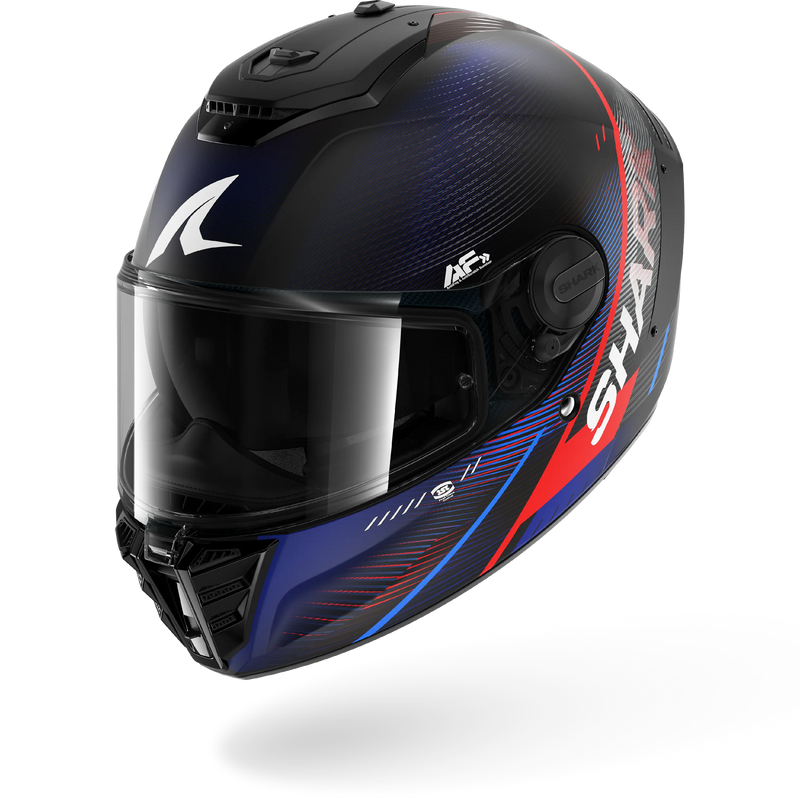 CASCO SHARK SPARTAN RS FIBRE SPARTAN RS SPEED-TECH Mat Black Blue Red