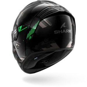 CASCO SHARK SPARTAN RS FIBRE SKILFUL Black Anthracite Green