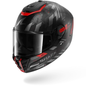 CASCO SHARK SPARTAN RS FIBRE SKILFUL Black Anthracite Red