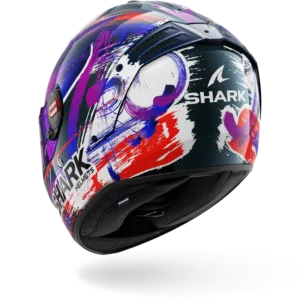 CASCO SHARK SPARTAN RS CARBON ZARCO SIGNATURE Carbon White Violet