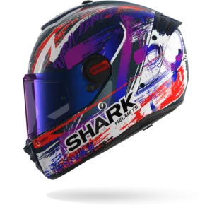 CASCO SHARK SPARTAN RS CARBON ZARCO SIGNATURE Carbon White Violet