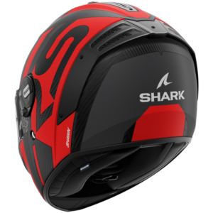 CASCO SHARK SPARTAN RS CARBON Shawn Matte Carbon Anthracite Red