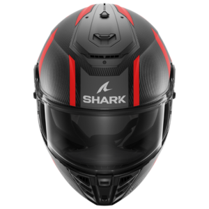 CASCO SHARK SPARTAN RS CARBON Shawn Matte Carbon Anthracite Red
