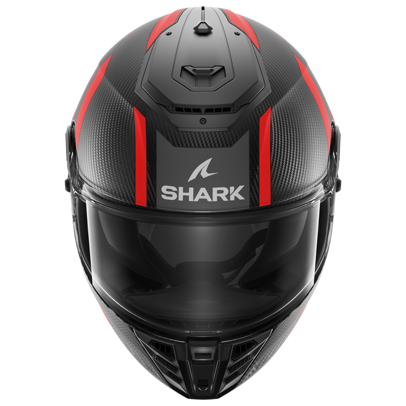 CASCO SHARK SPARTAN RS CARBON Shawn Matte Carbon Anthracite Red