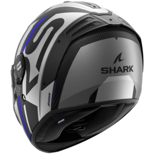 CASCO SHARK SPARTAN RS CARBON Shawn Matte Carbon Blue Silver