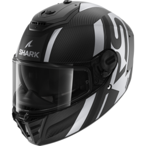 CASCO SHARK SPARTAN RS CARBON Shawn Matte Carbon Black Silver
