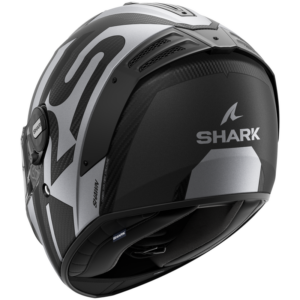 CASCO SHARK SPARTAN RS CARBON Shawn Matte Carbon Black Silver
