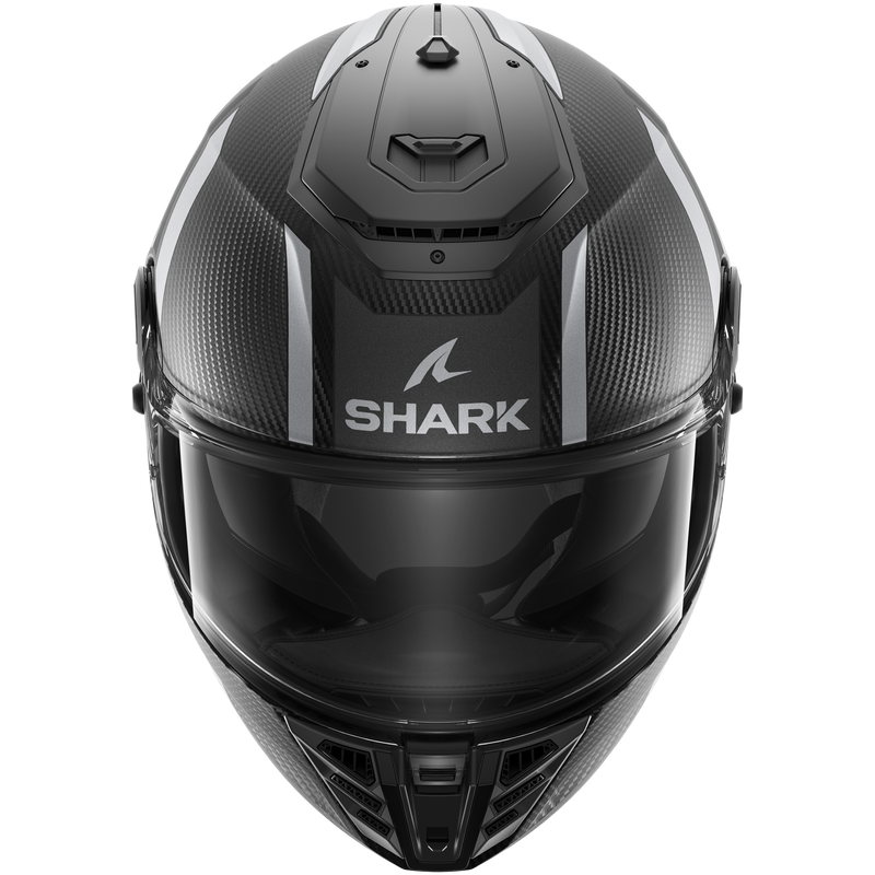 CASCO SHARK SPARTAN RS CARBON Shawn Matte Carbon Black Silver