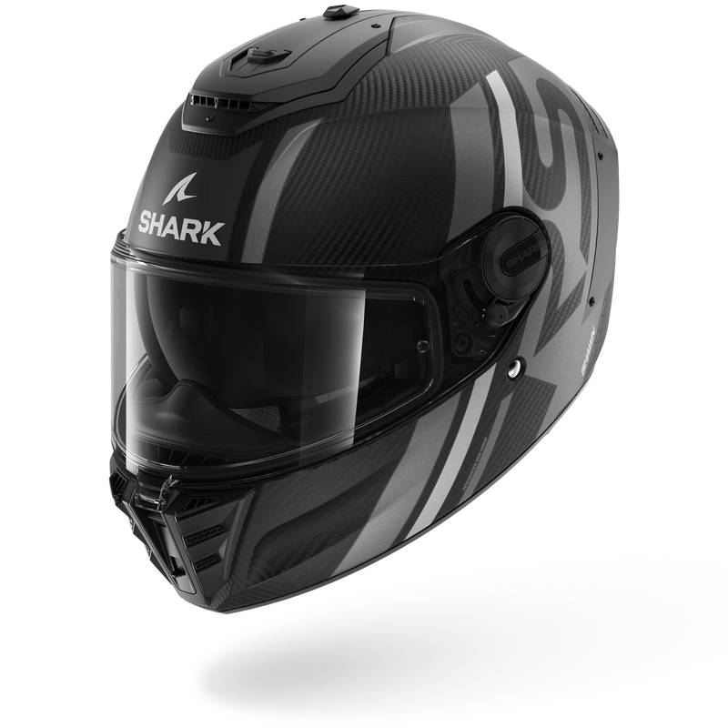 CASCO SHARK SPARTAN RS CARBON Shawn Matte Carbon Silver Anthracite
