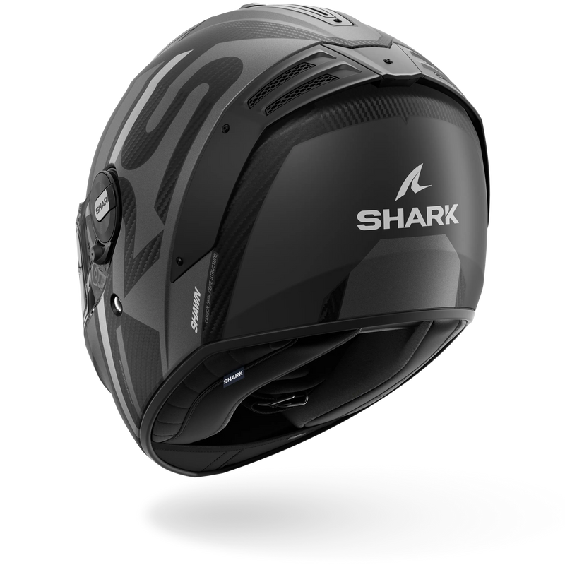 CASCO SHARK SPARTAN RS CARBON Shawn Matte Carbon Silver Anthracite