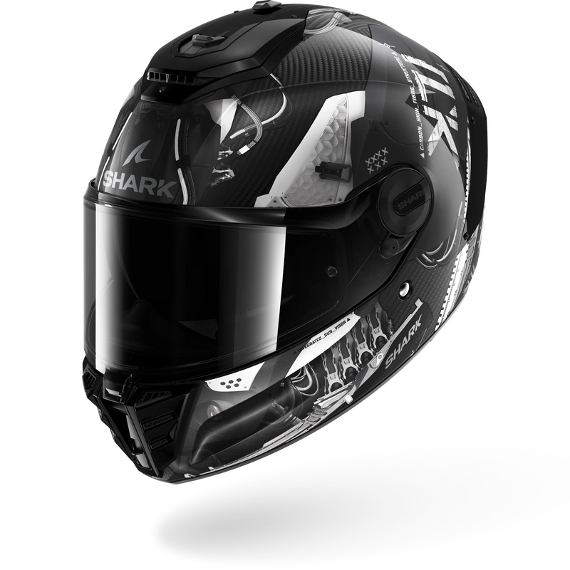 CASCO SHARK SPARTAN RS CARBON XBOT Carbon Anthracite Silver