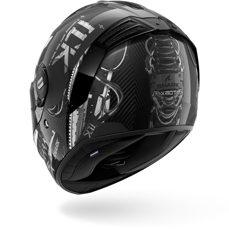 CASCO SHARK SPARTAN RS CARBON XBOT Carbon Anthracite Silver