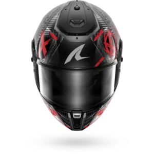 CASCO SHARK SPARTAN RS CARBON SHIEVER Carbon Anthracite Red