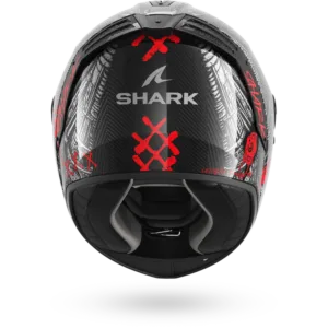 CASCO SHARK SPARTAN RS CARBON SHIEVER Carbon Anthracite Red
