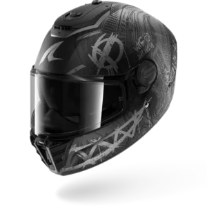 CASCO SHARK SPARTAN RS CARBON SHIEVER Mat Carbon Anthracite Silver