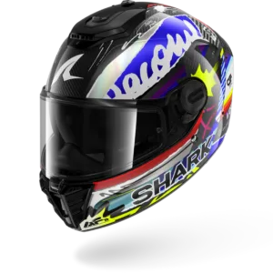 CASCO SHARK SPARTAN RS CARBON STREETRUSH Carbon Blue Chrom