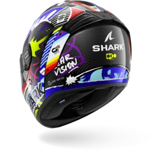 CASCO SHARK SPARTAN RS CARBON STREETRUSH Carbon Blue Chrom