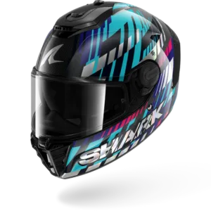 CASCO SHARK SPARTAN RS CARBON VIBETRACK Carbon Green Chrom