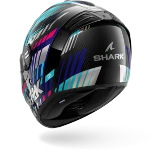 CASCO SHARK SPARTAN RS CARBON VIBETRACK Carbon Green Chrom
