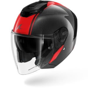 CASCO SHARK RS JET Carbon Skin Carbon Red Carbon