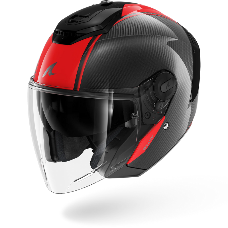 CASCO SHARK RS JET Carbon Skin Carbon Red Carbon